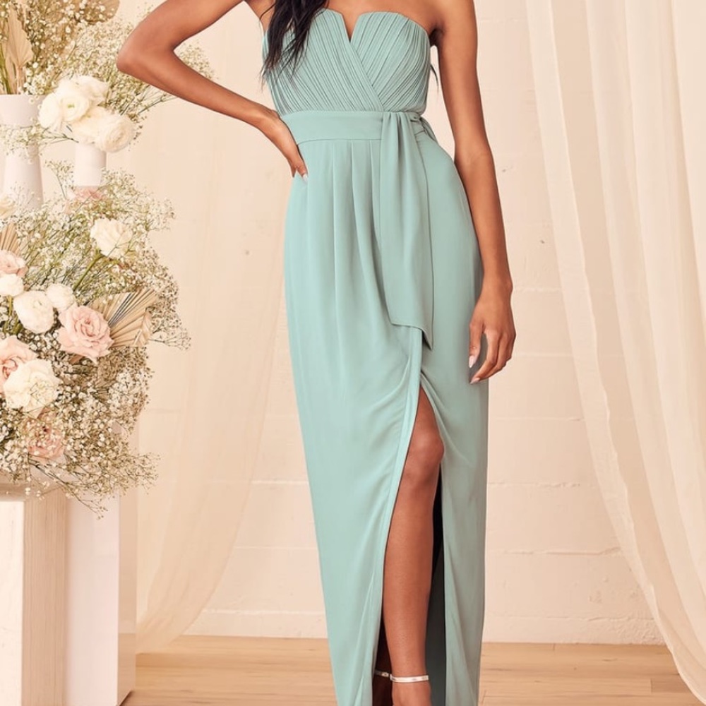 Lulus sage green size large dress